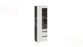 Шкаф для посуды Фьюжн - ТД-260.07.25 Белый глянец, Венге Линум