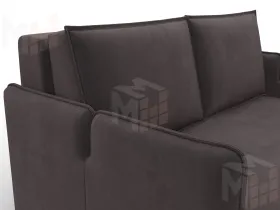 Диван прямой Лига-117 ( SEVEN 727 коричневый )