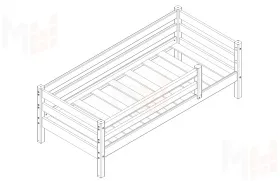 Кровать Соня 3 с защитой по периметру