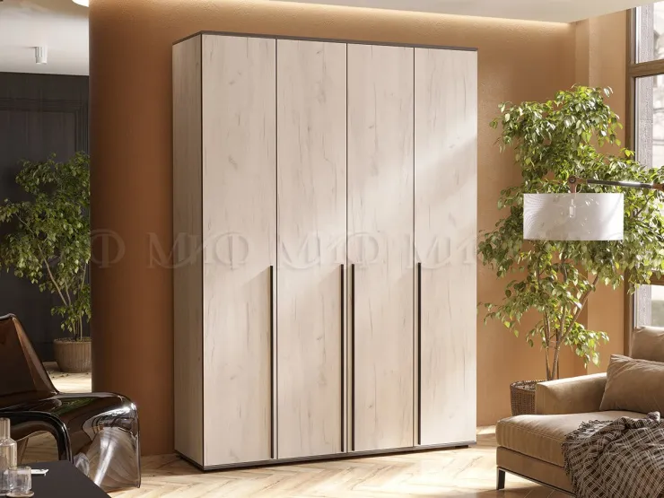 Шкаф Норд 4-х створчатый (дуб крафт белый)