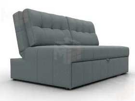 Диван прямой Лига-107 (140) ( Амур 07 серый )