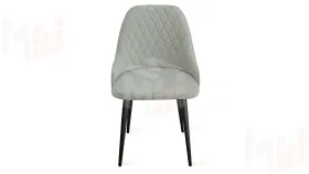 Стул Гранд К1К Черный муар, Велюр Confetti Silver