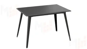 Стол обеденный Равенна Тип 1 Черный муар, Серый бетон