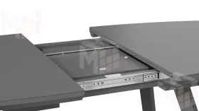 Стол обеденный TESCA 2 Графит, Стекло графит матовое