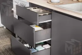 Кухонный гарнитур Денвер 2,0 м графит серый/дуб сонома