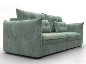 Диван прямой Лига-100 НПБ ( BRUT 08 зеленый )