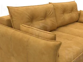 Диван прямой Лига-100 НПБ ( BRUT 10 желтый )