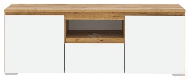 Тумба TV  ГРЕТТА Дуб Крафт золотой - Белый