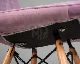 Стул обеденный DOBRIN BENNET (ножки светлый бук, пудрово-сиреневый велюр (HLR-27))