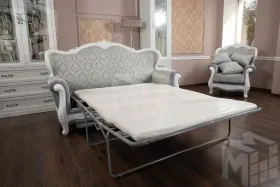 Диван Мишель 3х местный белый матовый