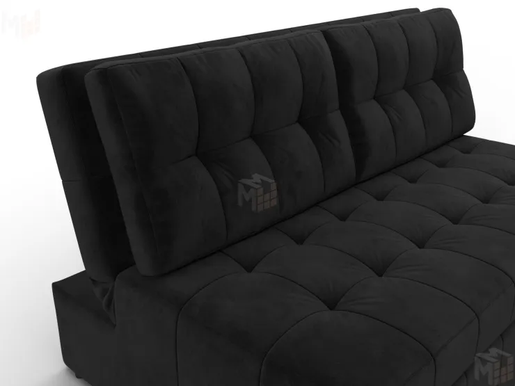 Диван прямой Лига-107 (140) ( SEVEN 35 черный )