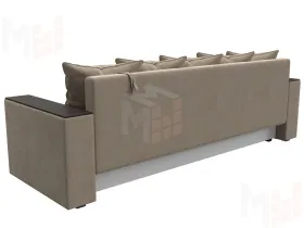 Диван прямой Дубай Лайт полки слева ( Бежевый )