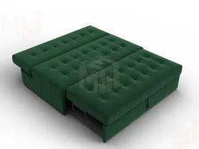 Диван прямой Лига-107 (140) ( SEVEN 626 зеленый )