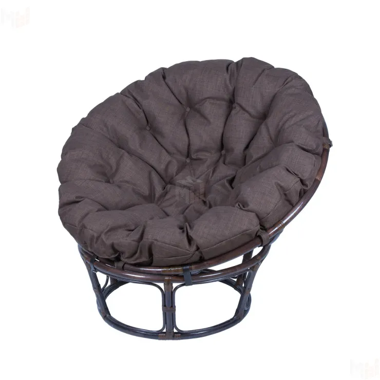 Кресло Папасан 23/01 с коричневой подушкой