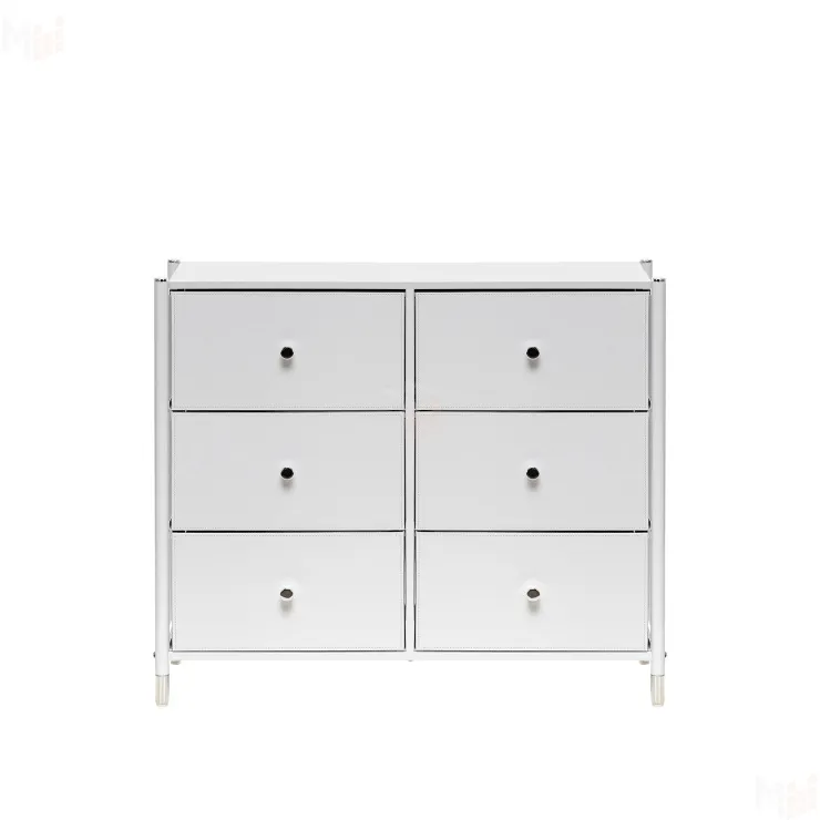 Комод Leset Нирита/Хайди, 6 ящиков, Белый (Белый/Белый)