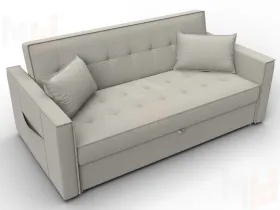 Диван прямой Лига-104 (160) ( Амур 02 бежевый )