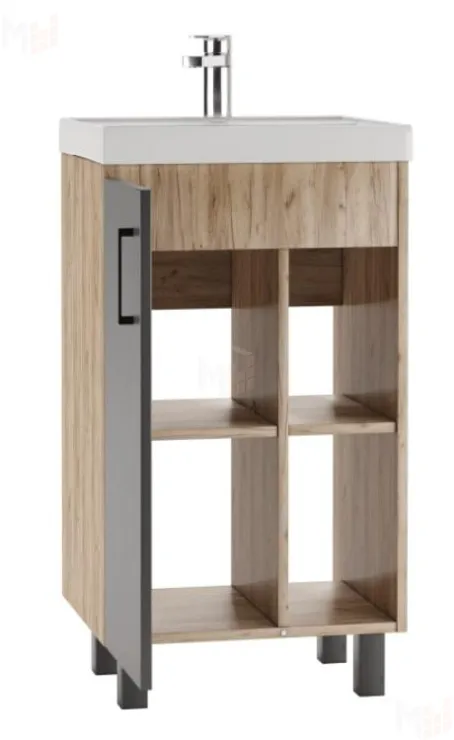 Тумба под умывальник "Фостер 50" Craft без ящика Домино