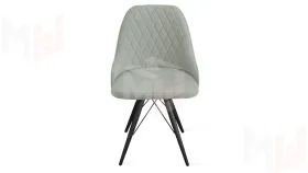 Стул Гранд К3 Черный муар, Велюр Confetti Silver