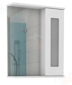 Шкаф-зеркало Кристалл 60 левый/правый Айсберг