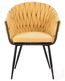 Стул обеденный DOBRIN MATILDA (жёлтая ткань (LAR 275-8))