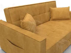 Диван прямой Лига-104 (140) ( BRUT 10 желтый )