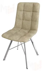 Стул Чили (замша бежевая, ноги хром)