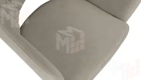 Стул София Т6 Черный муар, Велюр D002 бежевый