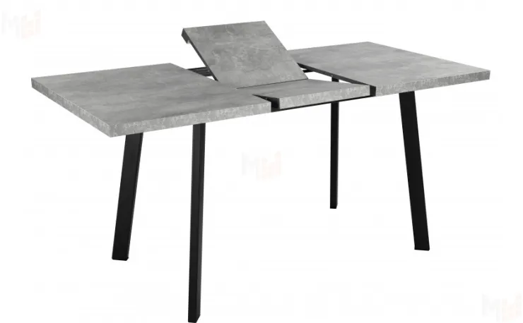 Стол раскладной Лаки Лофт 120 Бетон/Черный