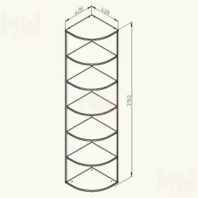 Концевой шкаф Дельта - 14