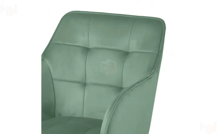 Кресло поворотное Мони Confetti aquamarine/белый