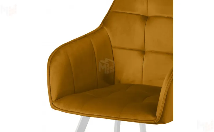 Кресло поворотное Мони Confetti chai tea/белый