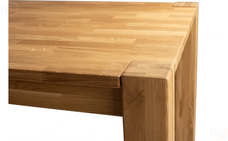 Стол деревянный из массива дуба Норланд 120 Дуб светлый