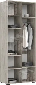 Ирис Шкаф 2-х ств.(900) ( Кашемир/Дуб Крафт серый)