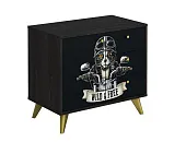 Комод Фьюжн Арт КМ-002 камень угольный/Biker Cat