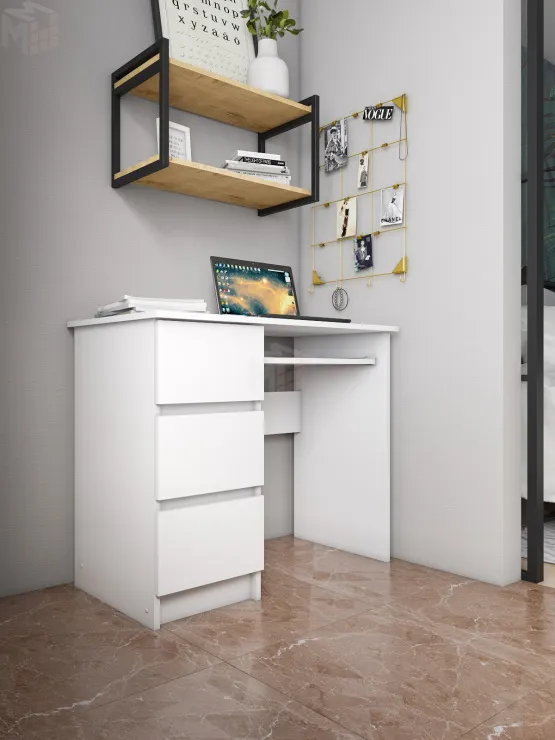 Стол письменный Мори МС-6 белый