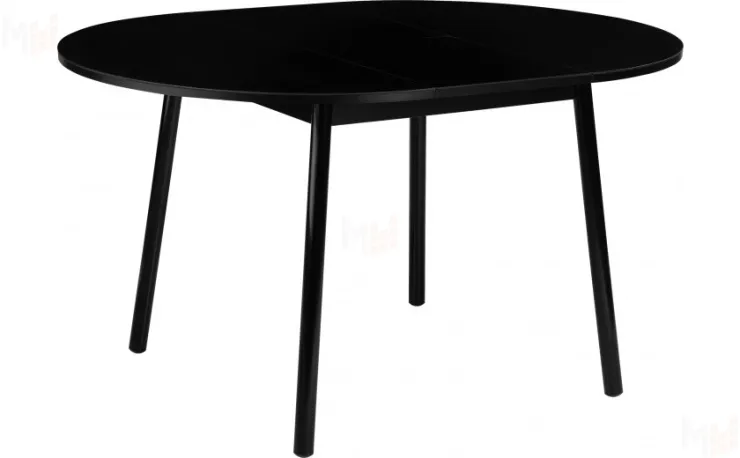 Стол раскладной стеклянный Вин D100 Черный