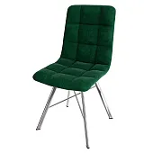 Стул Чили (велюр изумруд, ноги хром)