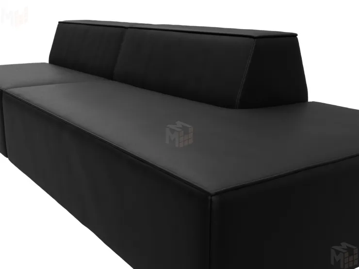 Диван прямой модульный Монс Модерн правый ( GRIFON 18 черный )
