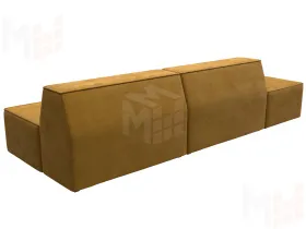 Диван прямой модульный Монс Модерн левый ( BRUT 10 желтый )