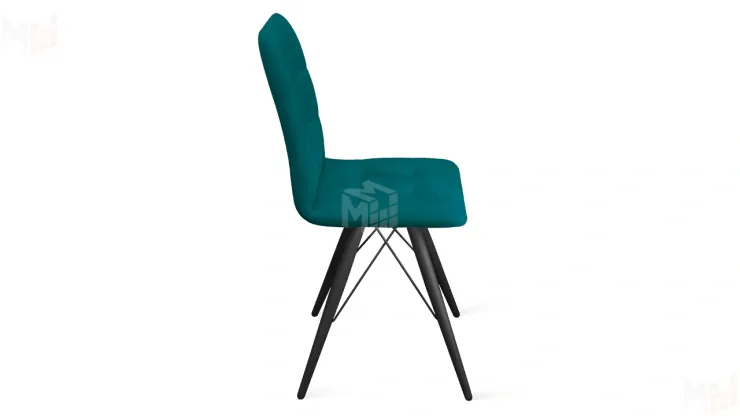 Стул Аспен К3 Черный муар, Велюр Confetti Izumrud
