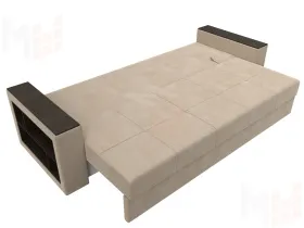 Диван прямой Дубай Лайт полки слева ( Бежевый )