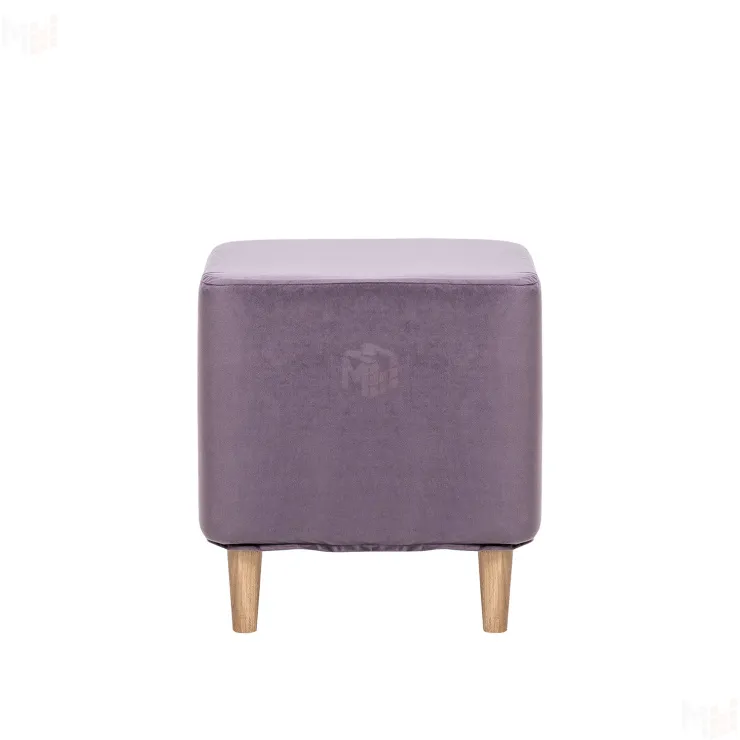 Пуф Leset Соул квадратный со съемным чехлом (Сиреневый)