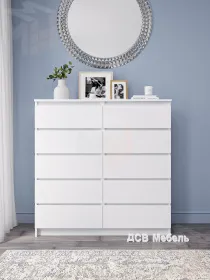 Комод Мори 1200.10 белый