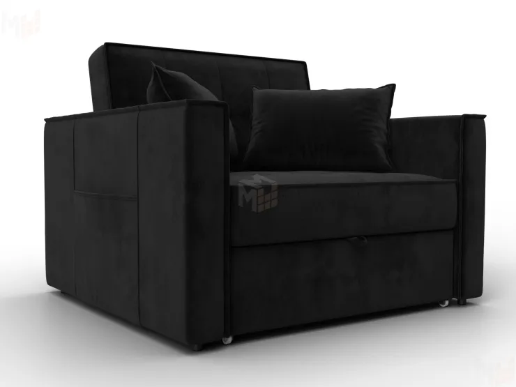 Кресло-кровать Лига-104 (80) ( SEVEN 35 черный )
