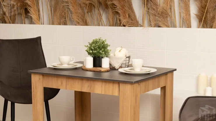 Стол обеденный Промо тип 1 Дуб Крафт золотой, Ателье темное