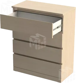 Комод Варма 4 дуб беленый