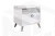 Тумба прикроватная Ева  белое дерево/белый матовый