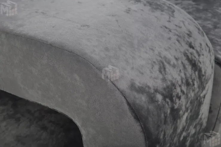 Диван угловой Марго Серый Левый Велюр