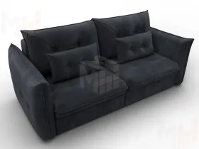 Диван прямой Лига-100 НПБ ( TOWER 11 темно-серый )