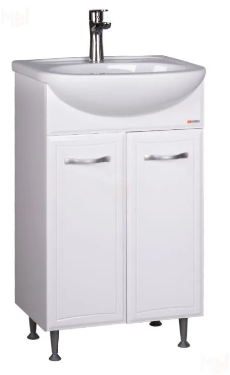 Тумба под умывальник "Исеть 55" Идеал без ящика Домино